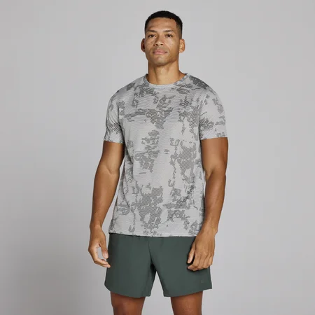 MP Vīriešu Adapt Jacquard Marl T-krekls - Mist