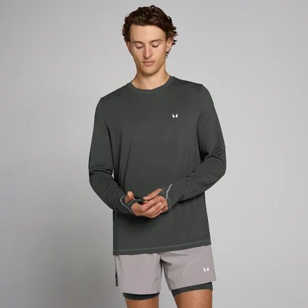 MP vīriešu Velocity Ultra garā piedurknē tops - Mazgātā melna