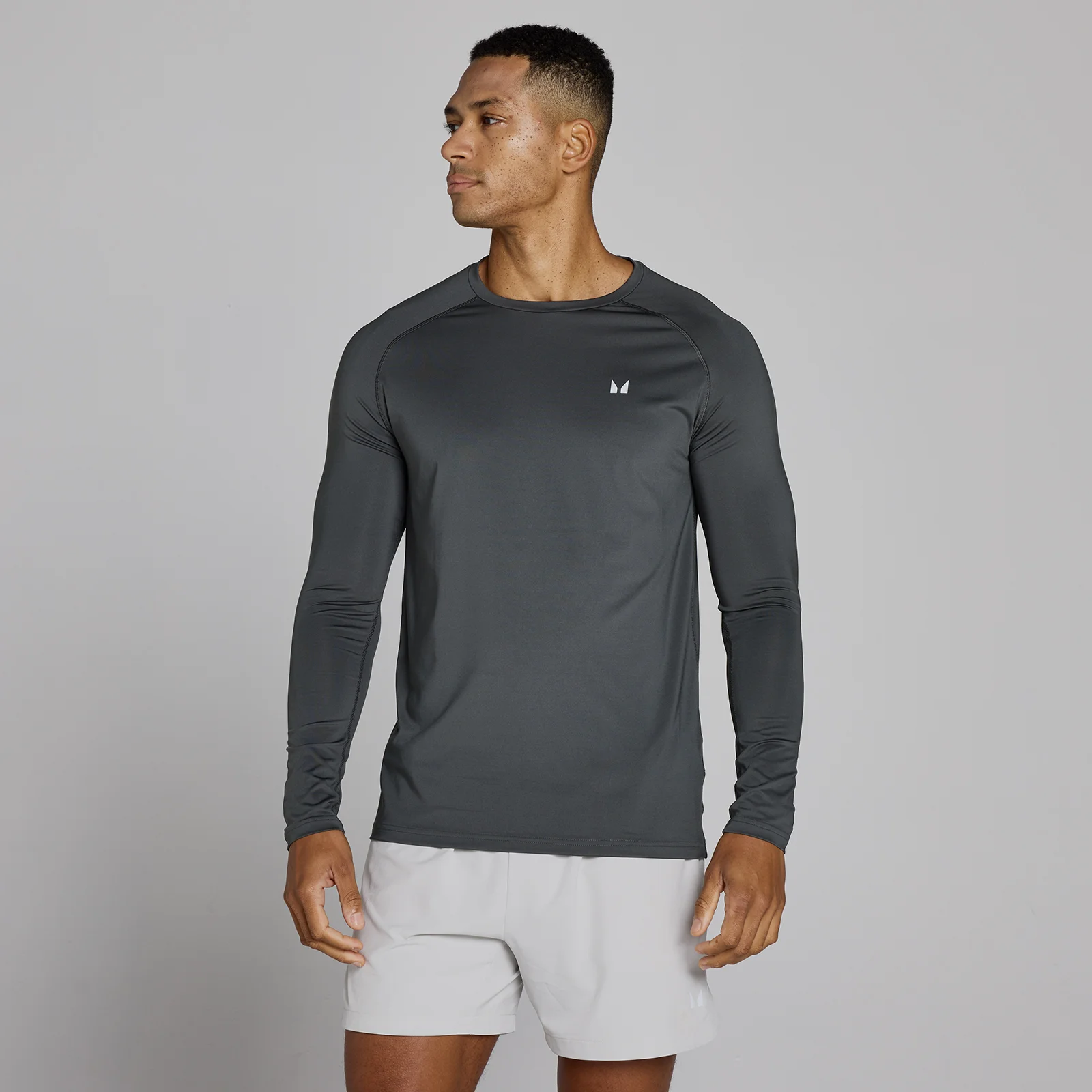 MP Vīriešu Long Sleeve T-krekls - Tumšpelēks - XS attēls 1