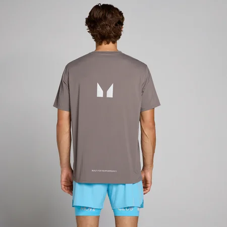 MP vīriešu hybrid mesh t-krekls - pelēcīgā pelēkā