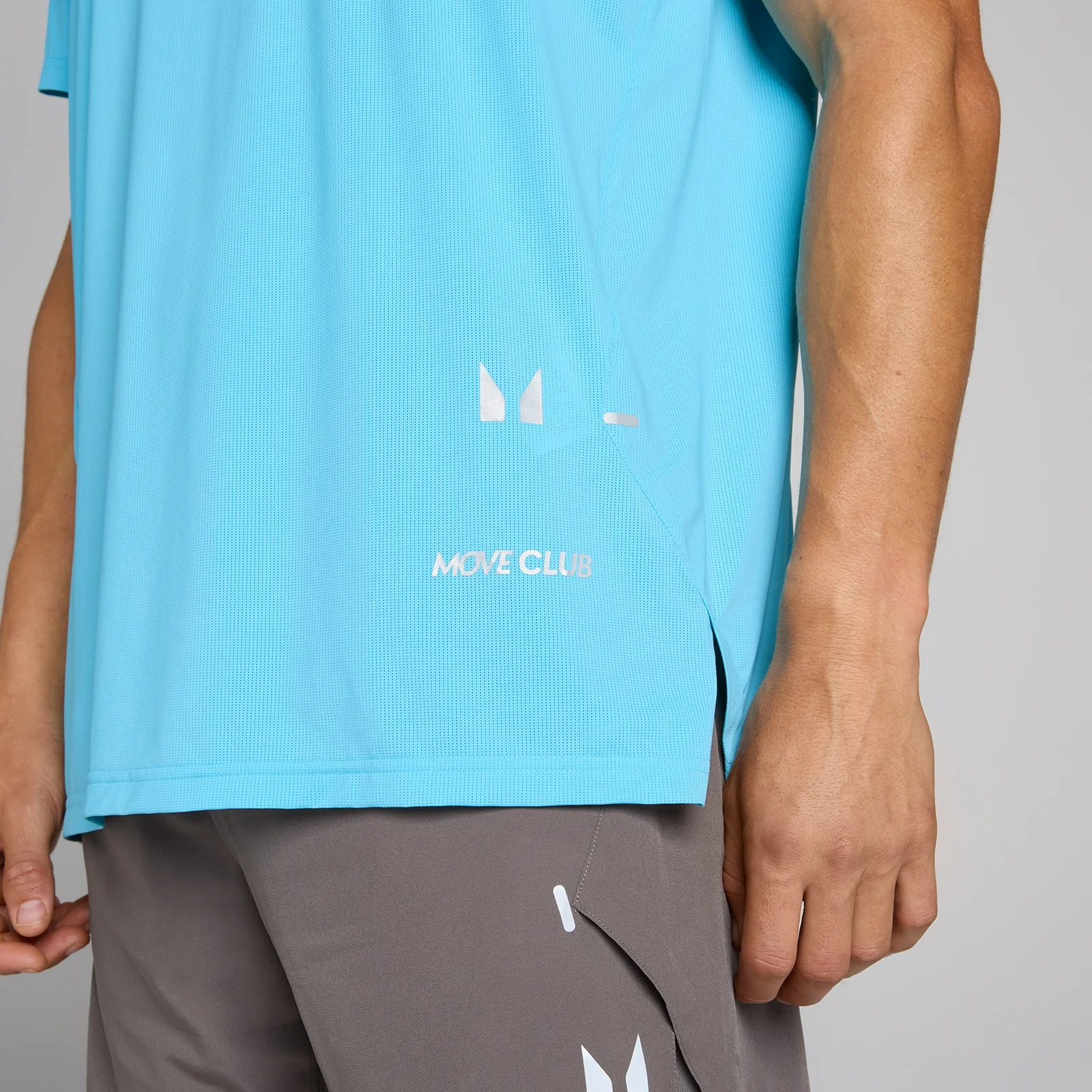 MP vīriešu hybrid mesh t-krekls - debesu zilā - M attēls 4