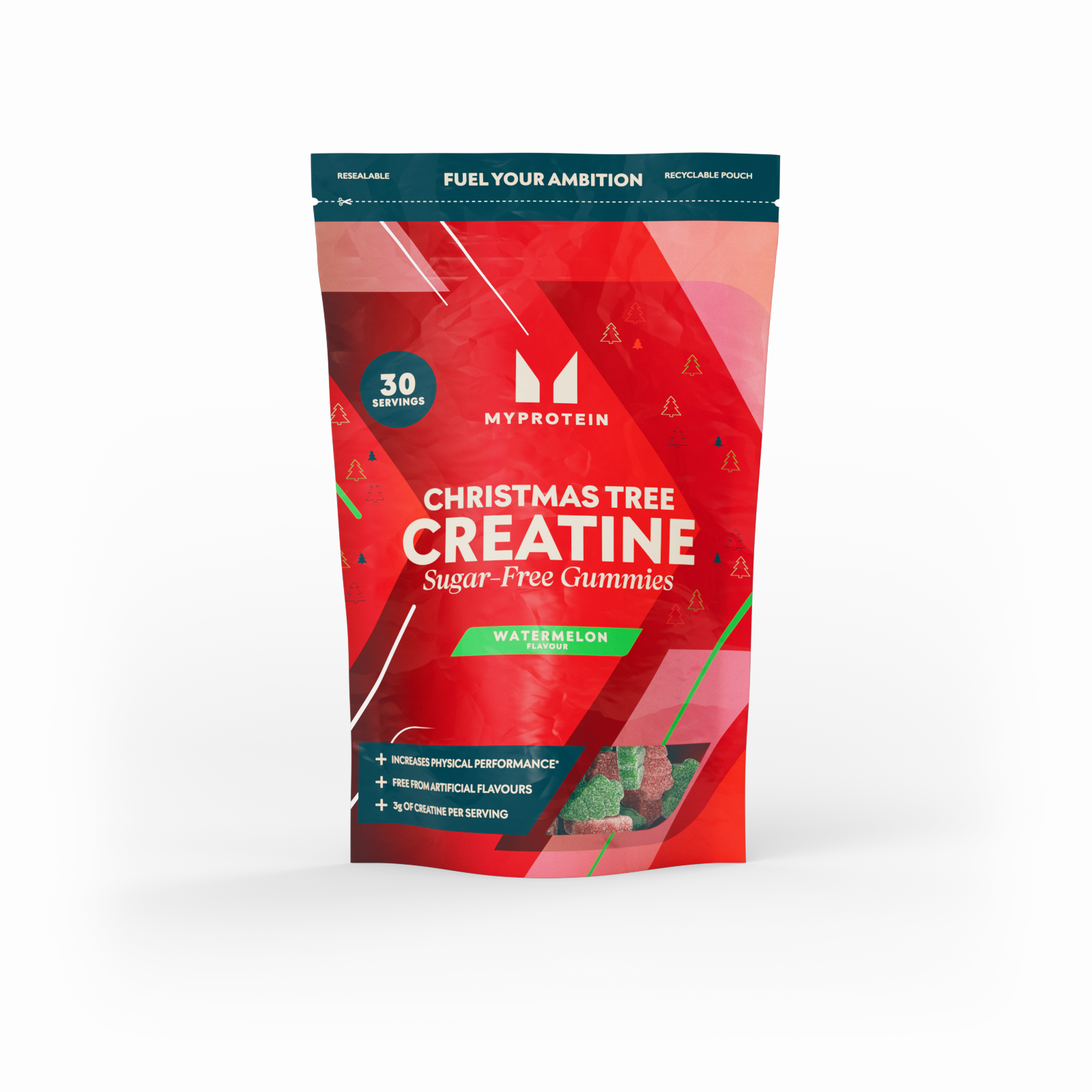 Bezcukura Kreatīna Gummies - 90 GUMMIES - 30Porcijas - Arbūzi attēls 1