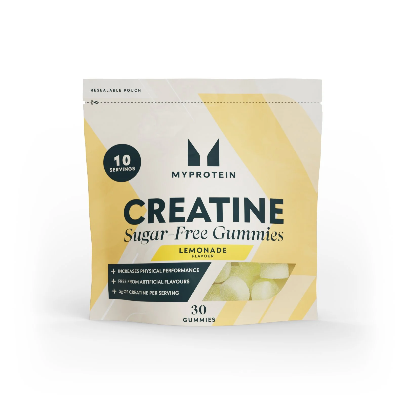 Kreatīna Gummies - 30 Gummies - 10Porcijas - Lemonade (Sugar-Free) attēls 1