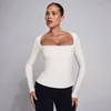 MP sieviešu SculptForm kvadrātveida izgriezuma garroku tops - pērļu