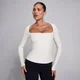 MP sieviešu SculptForm kvadrātveida izgriezuma garroku tops - pērļu