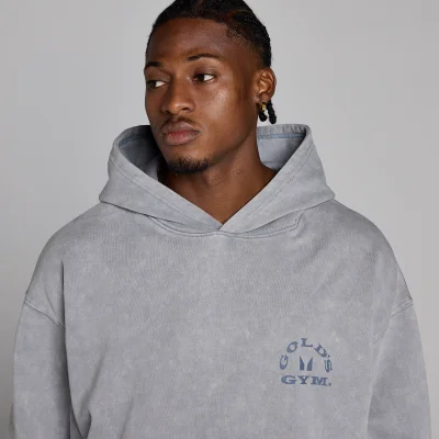 MP X Gold's Vīriešu Washed Graphic Oversized Džemperis ar Kapuci - Steel Blue - L attēls 6