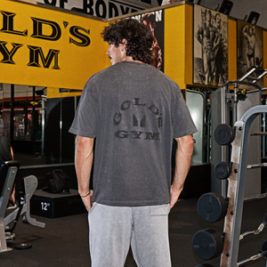 MP X Gold's Vīriešu Washed Graphic Oversized T-krekls - Washed Coal - Size XS