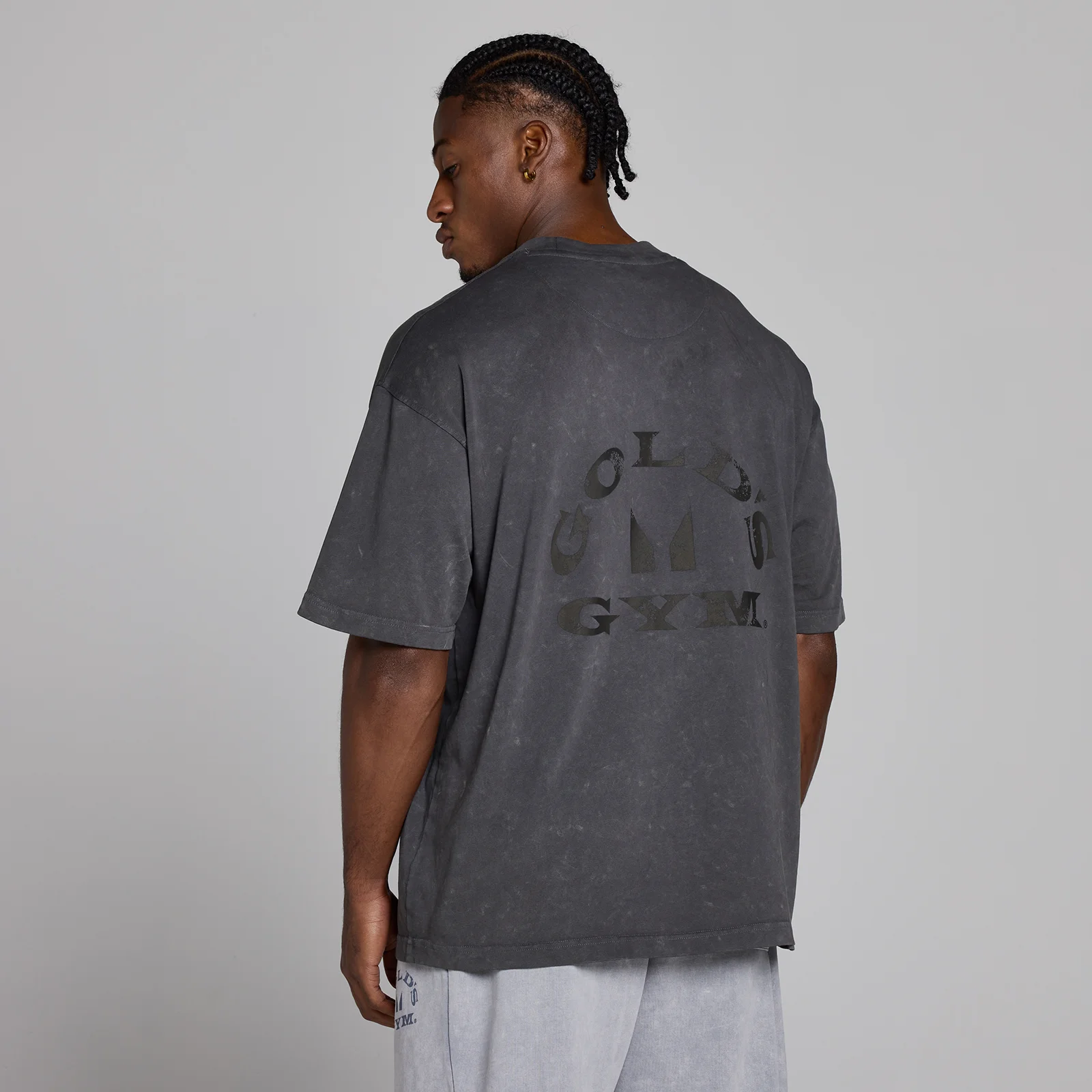 MP X Gold's Vīriešu Washed Graphic Oversized T-krekls - Washed Coal - XS attēls 4