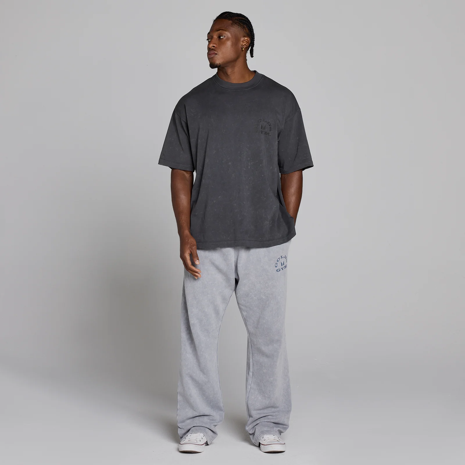 MP X Gold's Vīriešu Washed Graphic Oversized T-krekls - Washed Coal - XS attēls 5