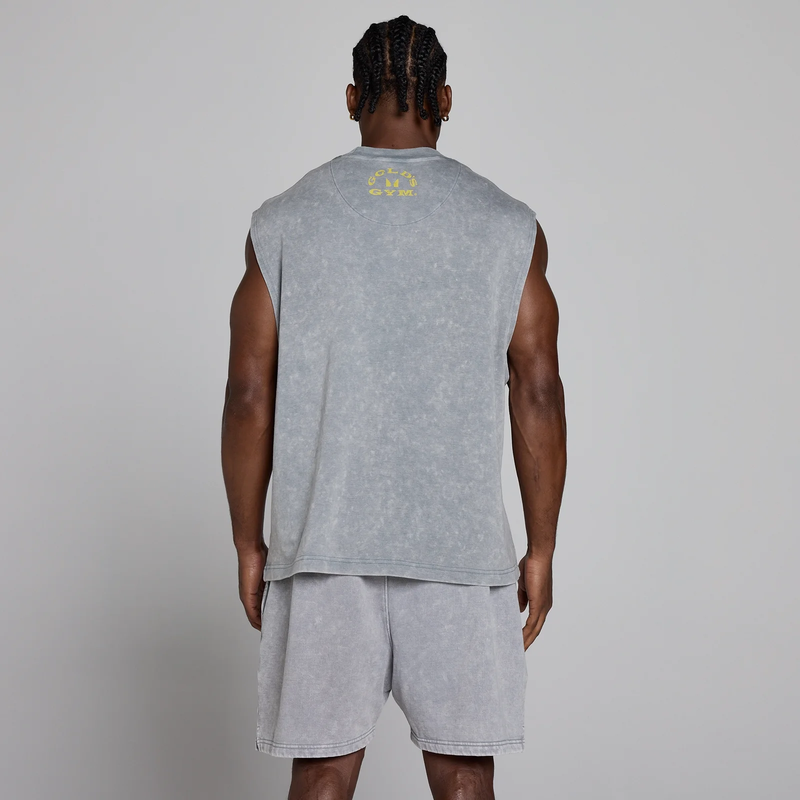 MP X Gold's Vīriešu Washed Graphic Oversized Tank - Steel Blue - XL attēls 4