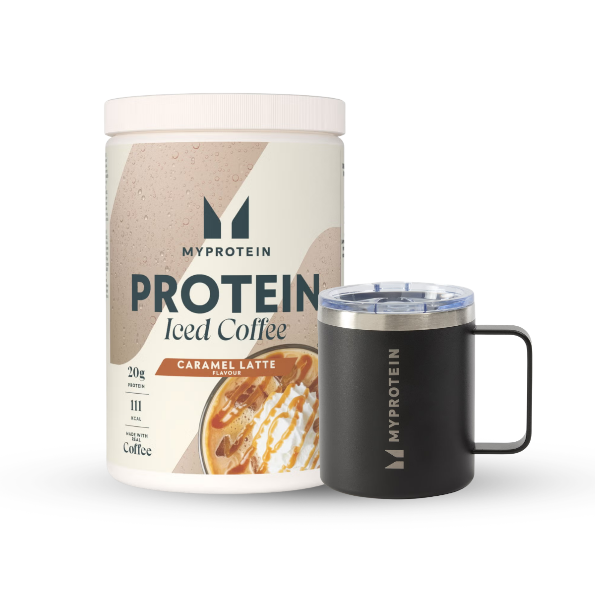 Proteīnu aukstās kafijas komplekts - 20Porcijas - Black Coffee Cup - Iced Caramel Latte attēls 1