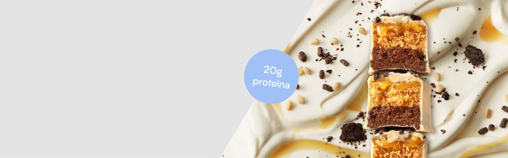 Veselīga uzkoda no Myprotein ar jauno drupināto cepumu garšu un 20gr. proteīna.